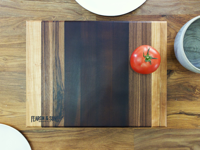 Edge grain cutting board